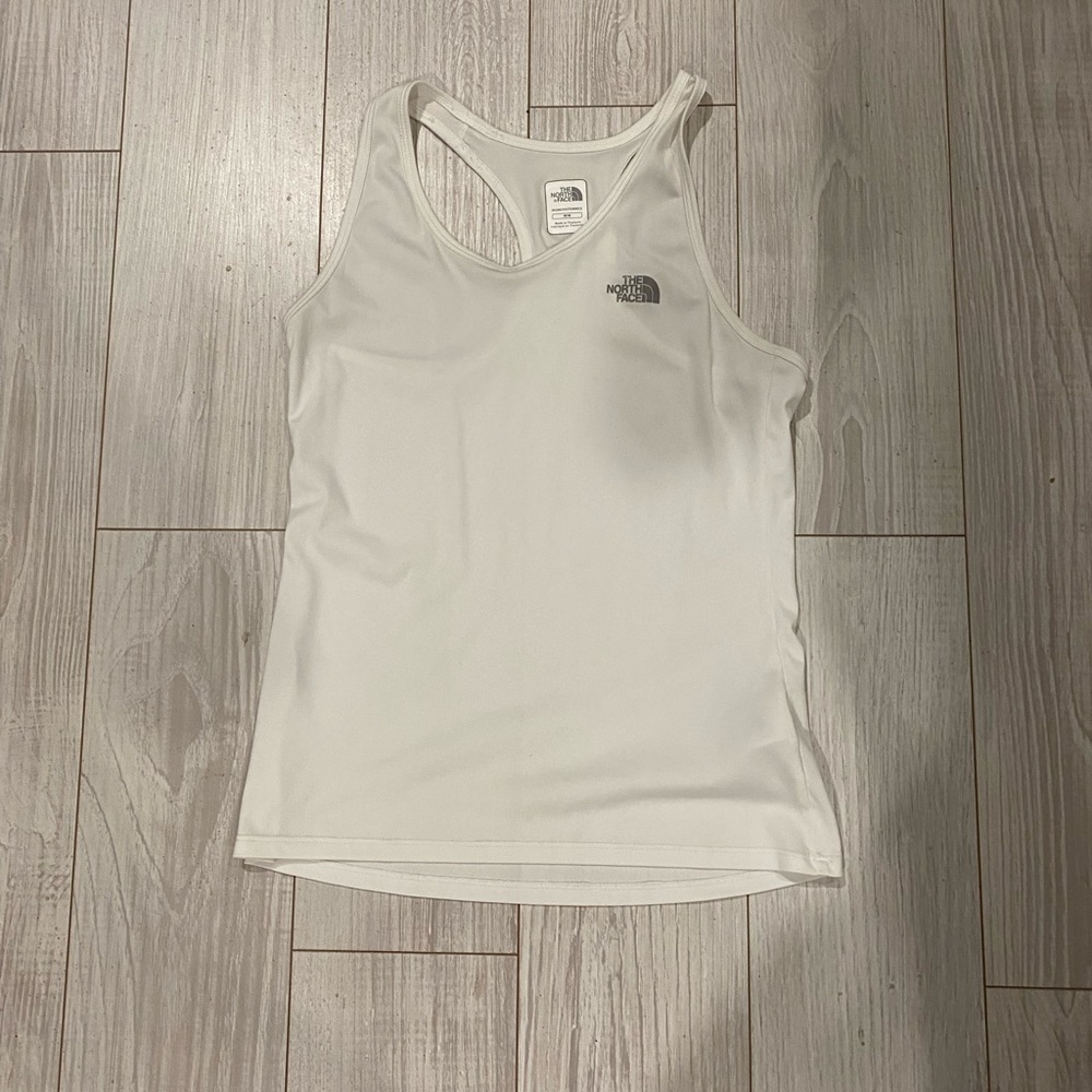 White workout tank